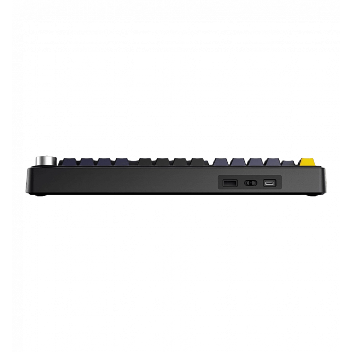 Ігрова клавіатура бездротова AULA F75 Gasket Greywood V3 switch Hot-Swap, PBT, 2.4G wireless, BT, black