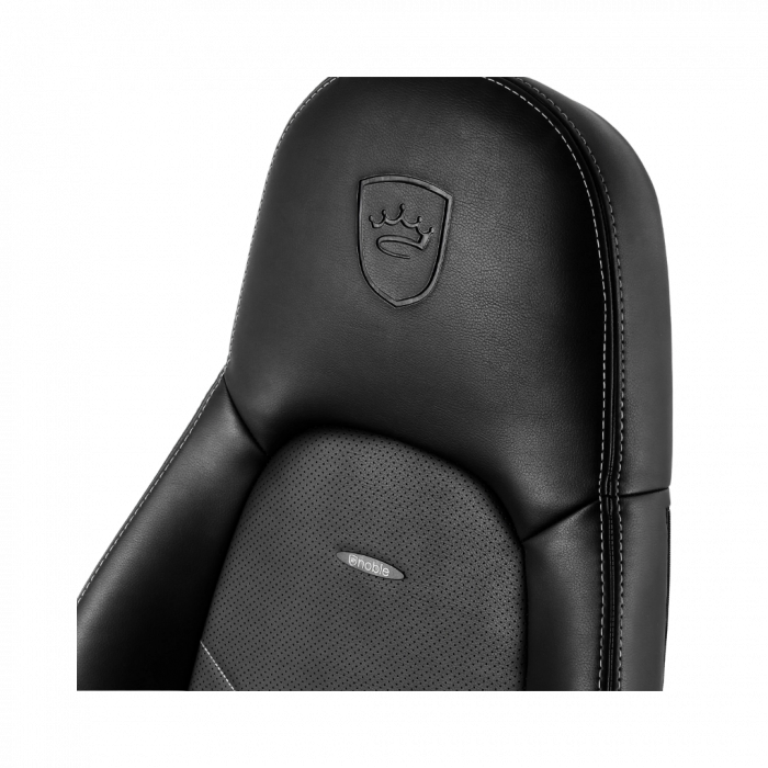 Крісло Noblechairs ICON Black/Platinum White