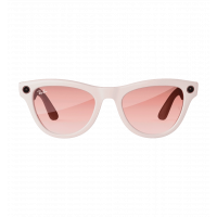 Ray-Ban Meta Skyler Shiny Chalky Grey/Gradient Cinnamon Pink (RW4010 670013 52-20)