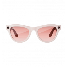 Ray-Ban Meta Skyler Shiny Chalky Gray/Gradient Cinnamon Pink (RW4010 670013 52-20)