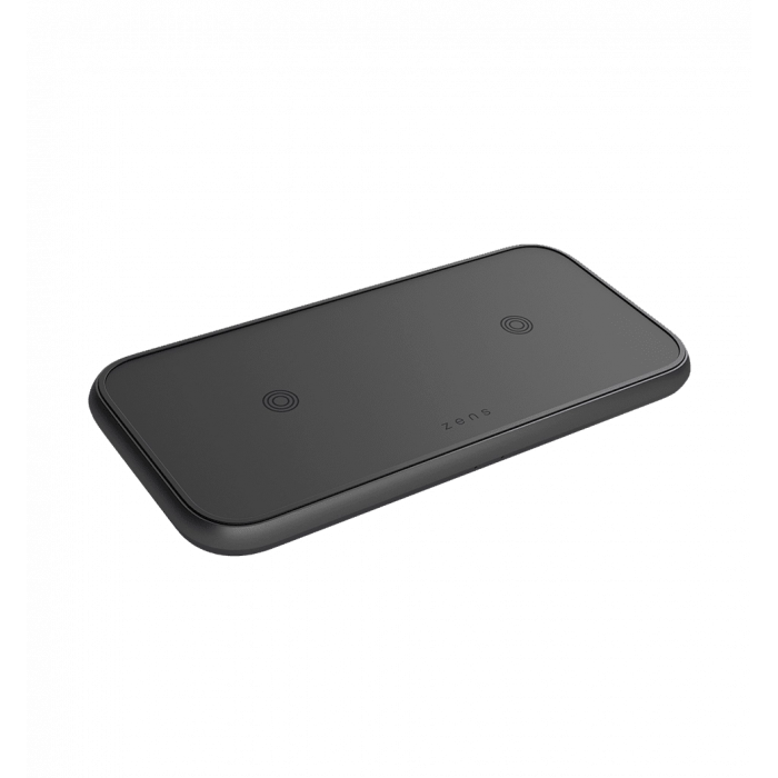 Зарядна станція Zens Dual Aluminium Wireless Charger Black USB-C 30W PD Wall Charger (ZEDC10B/00)
