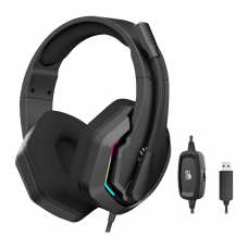 Гарнітура ігрова Bloody G260 з підсвічуванням, USB, колір чорний