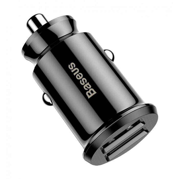 АЗП Baseus Grain 3.1A 2USB (black) (CCALL-ML01)