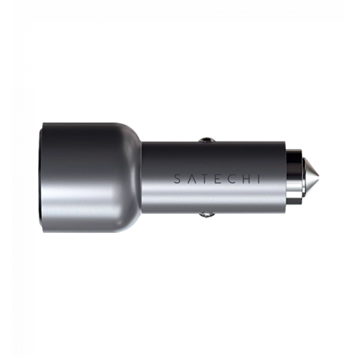 АЗП Satechi 40W Dual USB-C PD Car Charger Space Grey (ST-U2C40CCM)
