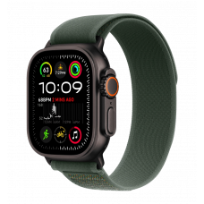 Apple Watch Ultra 2 49mm GPS + LTE Black Titanium Case with Green Trail Loop S/M (MYTJ3, MYQ33)