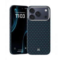 Чохол Benks ArmorGrid Magnetic Case Kevlar® Fiber iP17 Pro Max Blue-Collector's Edition