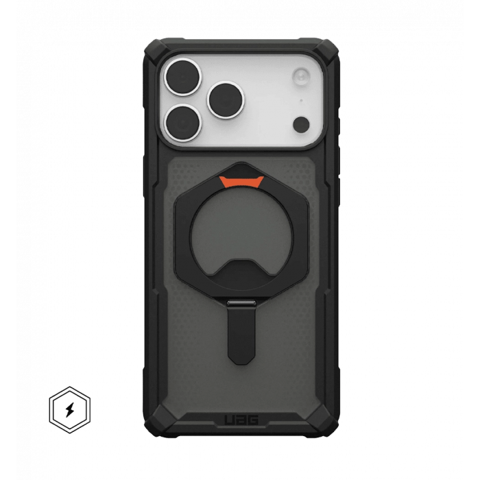 UAG case for iPhone 17 Pro Max, Plasma XTE MagSafe, Black/Pop Orange