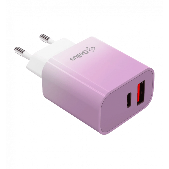 Адаптер Gelius Merge GP-HC060 (1Type-C)(PD/QC3.0/PPS) 30W Violet