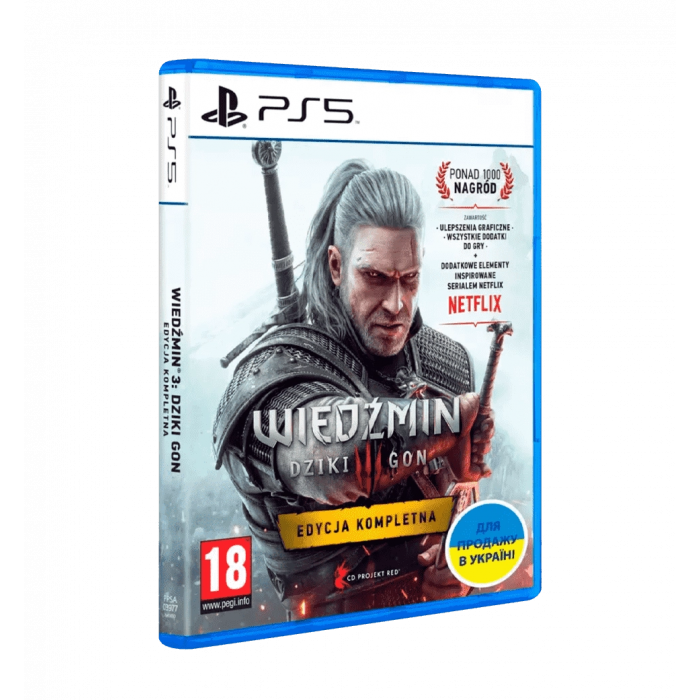 Гра консольна PS5 The Witcher 3: Wild Hunt Complete Edition, BD диск