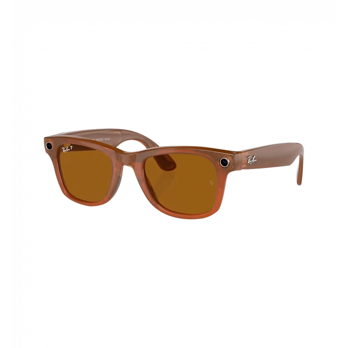 Смарт-окуляри Ray-Ban Meta Wayfarer Shiny Caramel/Polar Brown size L (RW4006 670683 50-22)