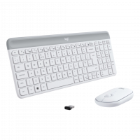 Комплект LOGITECH MK470 Slim Wireless Combo - Off White