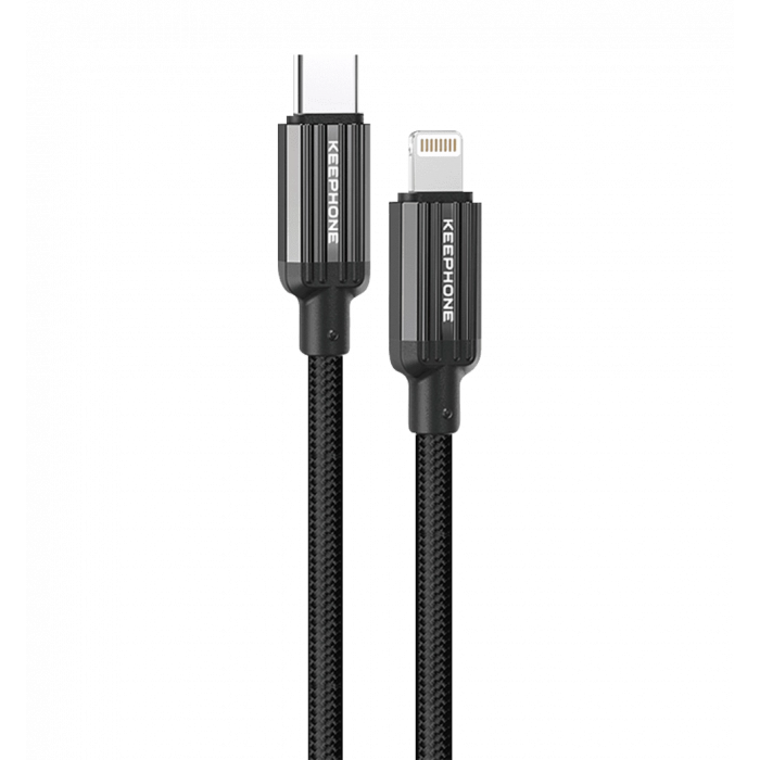 Кабель Keephone PD 27W Type-C to Lightning Pitta Black (KPPITTACLBK)