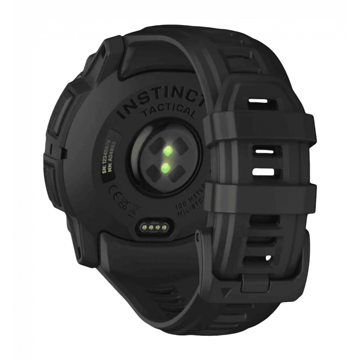 Смарт-годинник Garmin Instinct 3 50 mm AMOLED Tactical Edition Black with Black Band (010-03020-50)