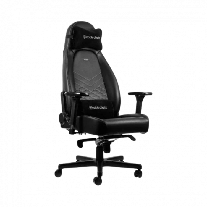 Крісло Noblechairs ICON Black/Platinum White