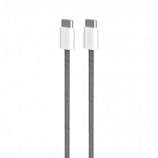 Зарядний кабель Puro Braided Cable FABK4 USB-C to USB-C, 1.5m 60W 480mbps, dark grey PUCCCFABK415MTDKGREY