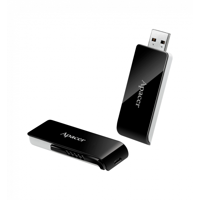 Флешка Apacer 3.2 (AH350) 128GB Black (AP128GAH350B-1)