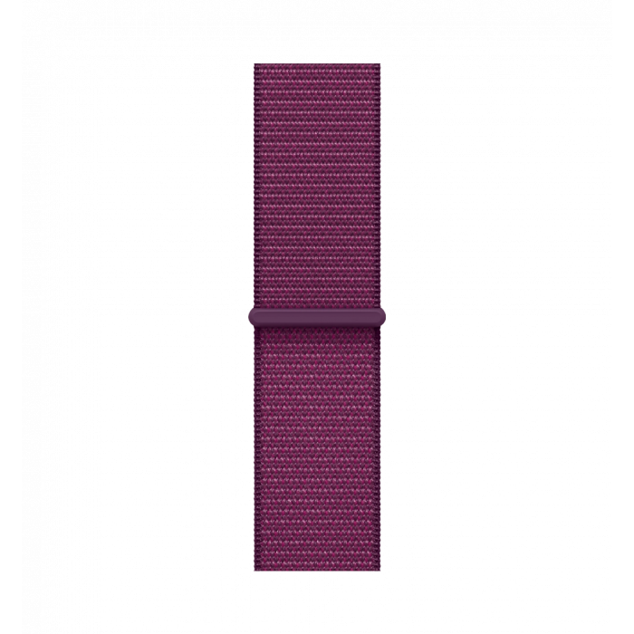 Apple Watch Series 10 46mm Rose Gold Aluminum Case with Plum Sport Loop (MWWV3)