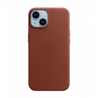 Чохол шкіряний iPhone 14 Leather Case with MagSafe Umber (MPP73)