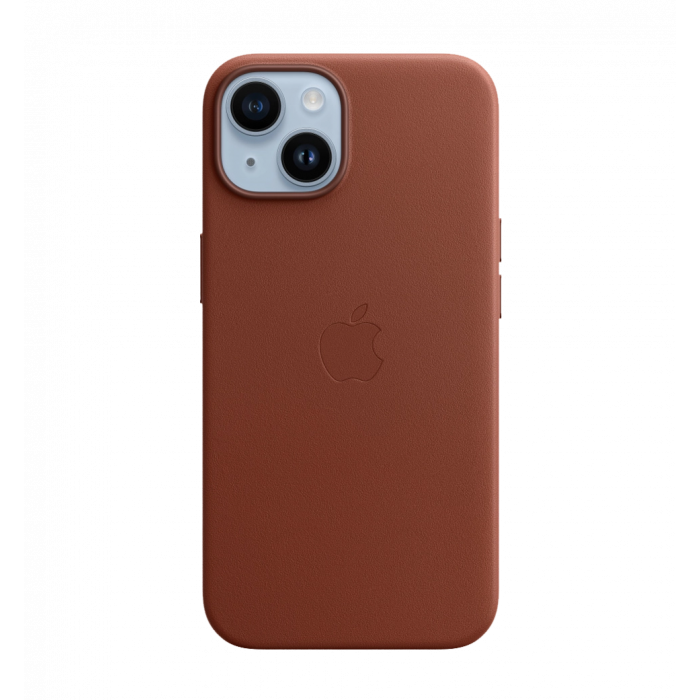 Чохол шкіряний iPhone 14 Leather Case with MagSafe Umber (MPP73)
