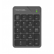 Клавіатура цифрова бездротова A4-Tech FBK21C (Smoky Grey), колір сірий