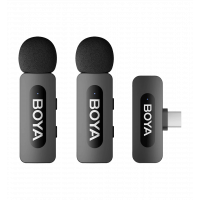 Бездротовий петличний мікрофон BOYA BY-V20 Type-C Black