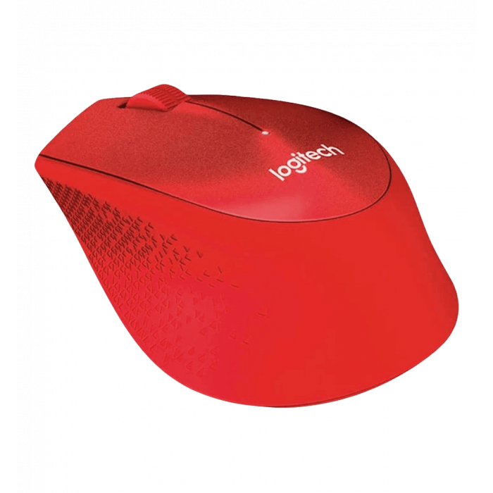 LOGITECH M330 SILENT PLUS Wireless Mouse - RED (910-004911)