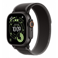 Apple Watch Ultra 3 GPS + Cellular 49 мм Черный титановый корпус с черной/угольной петлей-шлейфом — M/L (MF1H4)