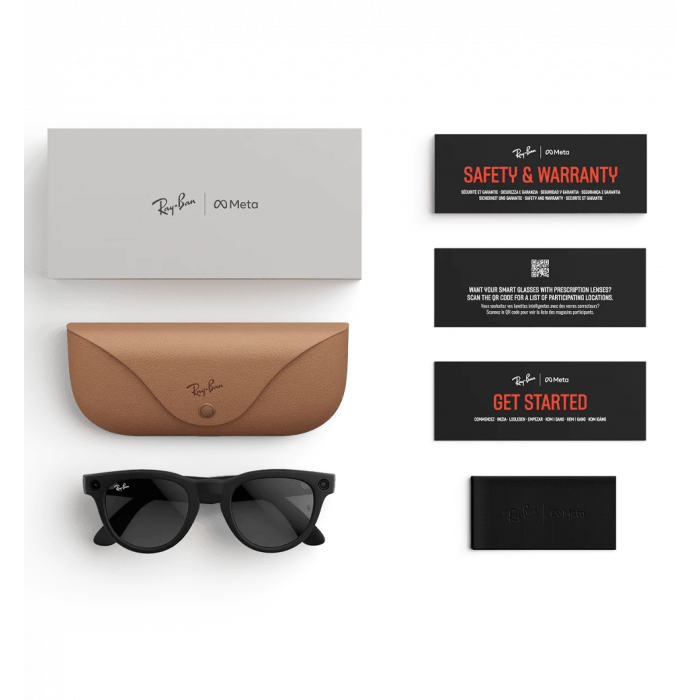 Смарт-окуляри Ray-Ban Meta Headliner Matte Black Frame/Clear-Grey Transitions Lenses (RW4009 601S1Z 50-23)