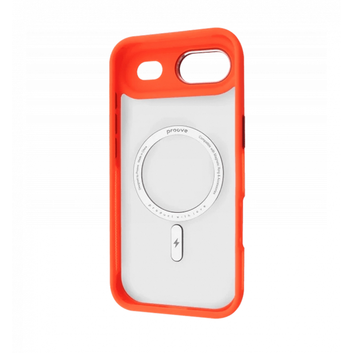 Чохол Proove Clear Essence Case with Magnetic Ring iPhone 17 Air (orange) подарунок