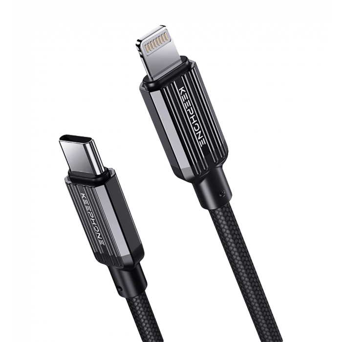 Кабель Keephone PD 27W Type-C to Lightning Pitta Black (KPPITTACLBK)