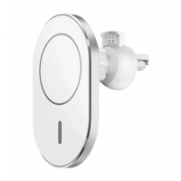 Car holder Wiwu Liberator Magnetic Wireless charger Silver/White (CH306)