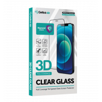 Glass Gelius Pro 3D Diamond for iPhone 16 mobile phone, Black