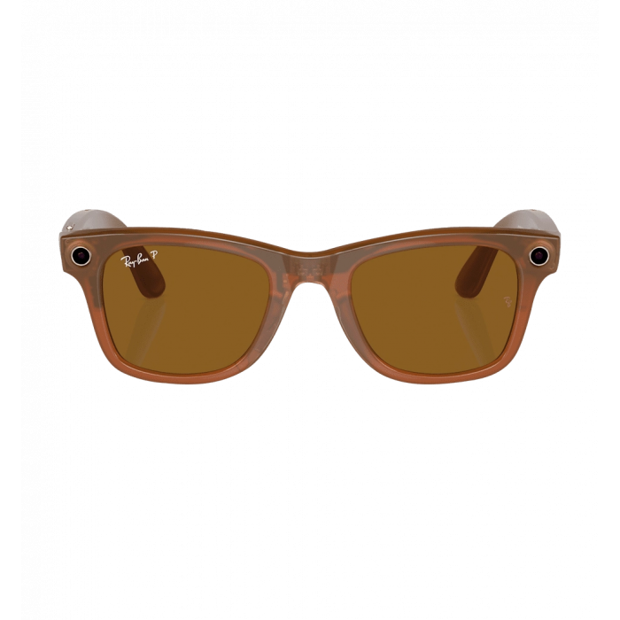 Смарт-окуляри Ray-Ban Meta Wayfarer Shiny Caramel/Polar Brown size L (RW4006 670683 50-22)