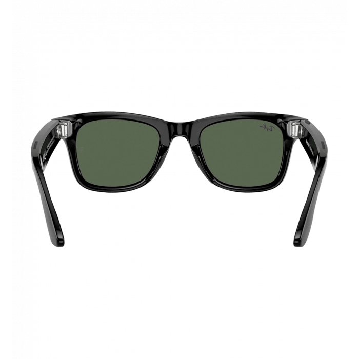 Ray-Ban Meta Wayfarer Large Shiny Black G15 Green Lens (RW4008 601SM153)
