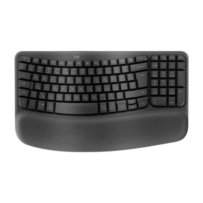 Комплект LOGITECH Wave Keys wireless ergonomic keyboard - Graphite