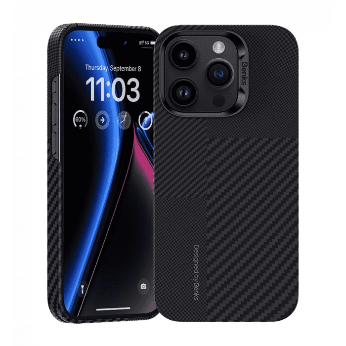 Чохол Benks Magnetic Kevlar Montage ArmorAir Case iPhone 15 Pro Black