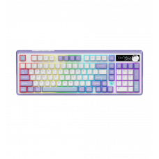 Бездротова механічна клавіатура Ajazz AK980 Clear Sky Switch - Purple (AK980-CS-PWB)