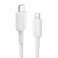 Кабель ANKER 322 USB-C to Lightning - 0.9m Nylon (Білий)