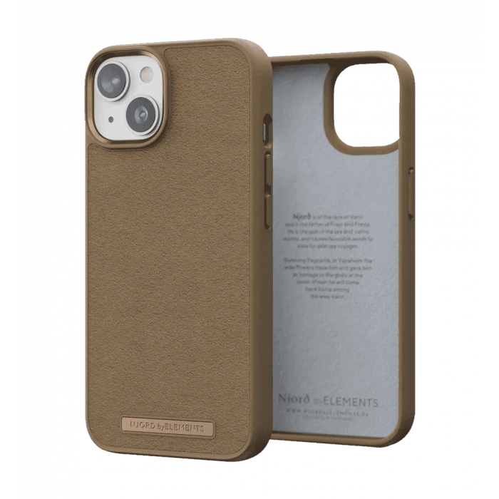 Чохол Njord Suede Comfort+ Case Camel for iPhone 14 Pro (NA43CM04)