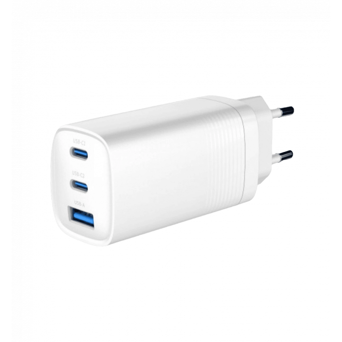 Зарядний пристрій Gembird 65W WHITE