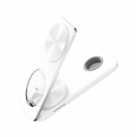Беспроводная зарядка Mcdodo [CH-1150] Foldable Magnetic Travel Charging Station 3in1 (White)