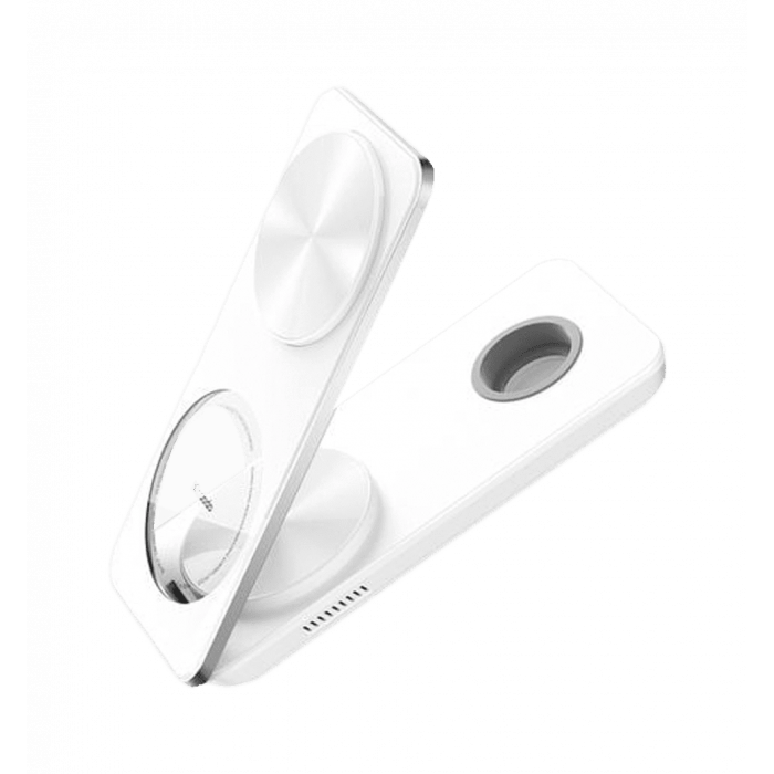 Беспроводная зарядка Mcdodo [CH-1150] Foldable Magnetic Travel Charging Station 3in1 (White)