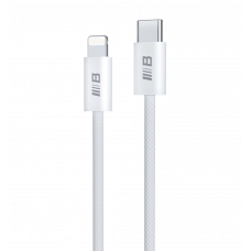 Кабель Blueo Braided PD Fast Charging USB-C to Lightning Cable (1m) White