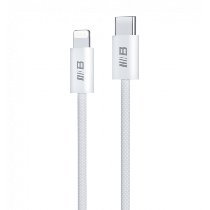 Кабель Blueo Braided PD Fast Charging USB-C to Lightning Cable (1m) White