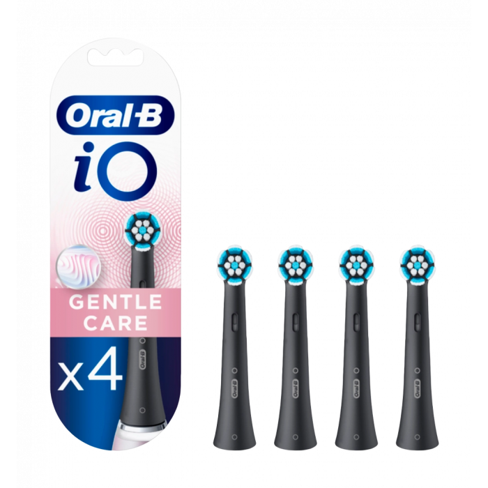 Насадка для электрической зубной щетки BRAUN Oral-B iO RB Gentle Care Черные (4)