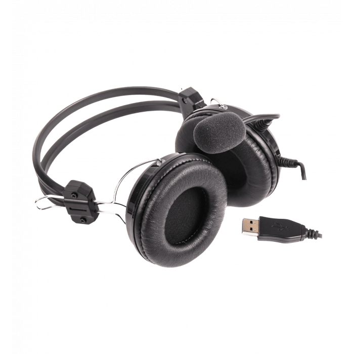 Навушники A4-Tech HU-35  USB з мікрофоном,чорні