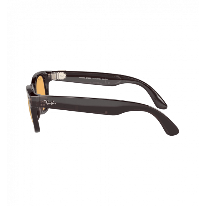 Смарт-окуляри Ray-Ban Meta Wayfarer Shiny Rebel Black/Amber size L (RW4006 675385 50-22)