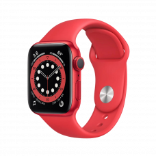 Apple Watch S6 40mm Red Alu Case with Black Sp Band (M00A3) БУ
