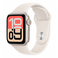 Apple Watch SE 3 GPS + Cellular 40mm Starlight Aluminium Case with Starlight Sport Band - M/L (MEP74)