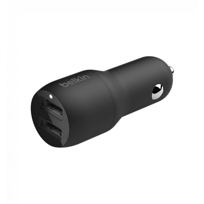 АЗП Belkin Car Charger 24W Dual USB-A, black (CCB001BTBK)